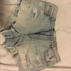 Jean shorts high waste